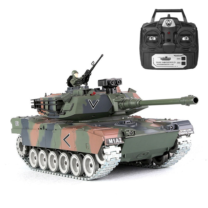 1:18 Simulate Shoot M26 Tank Shoot Cross-country Tracked Remote