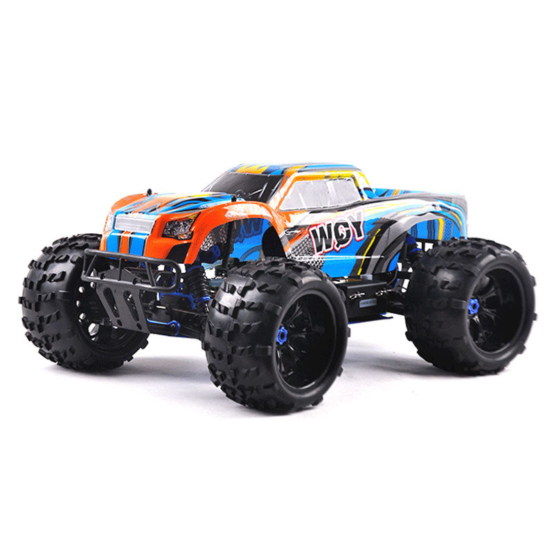 Coche RC 1/10 75CC Camión de orugas RC alimentado por aceite, 4WD de dos  velocidades todoterreno Buggy Nitro Gas Power Auto de control remoto 94166