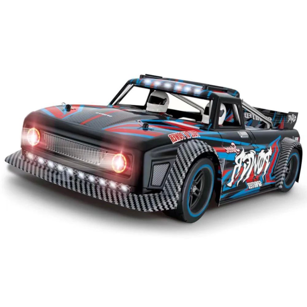 RC Drift Car Wltoys 104072 High Speed 60 KM/H 4WD RTR 1/10 2.4G  Brushless RC Car Metal Chassis with LED Light