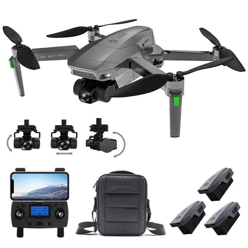 Qmint Beast SG907 MAX 4K Câmera GPS Drone 5G WiFi com 3 eixos Gimbal ESC 25