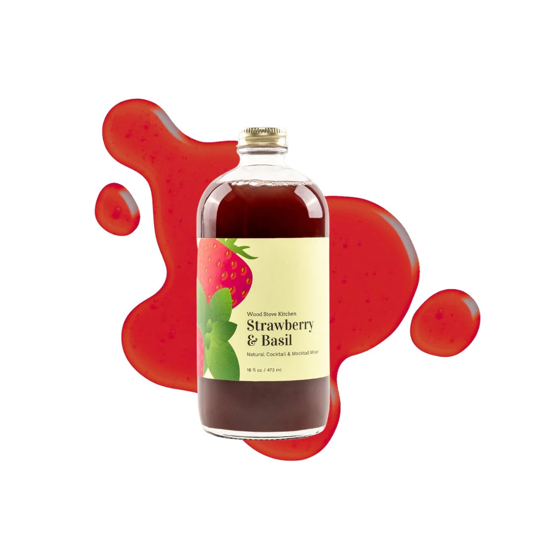 STRAWBERRY & BASIL COCKTAIL MIXER 16OZ