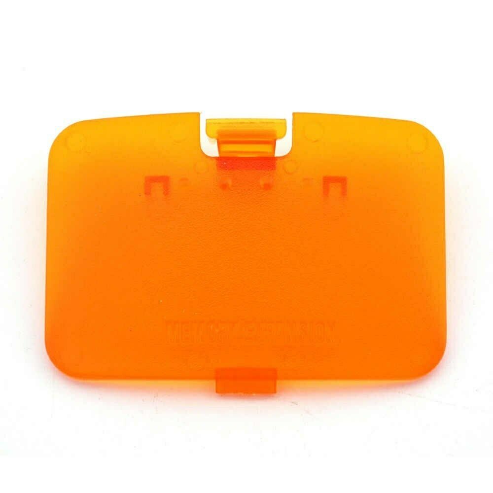 Clear Orange Nintendo 64 Jumper Lid N64 Pack Memory Expansion Cover Replacement