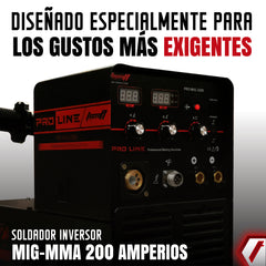 Equipo De Soldadura Profesional Multiproceso MMA/TIG LIFT/MIG de 120Ah