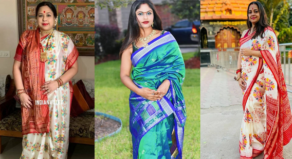 Cotton Handloom Saree - IndianVillez