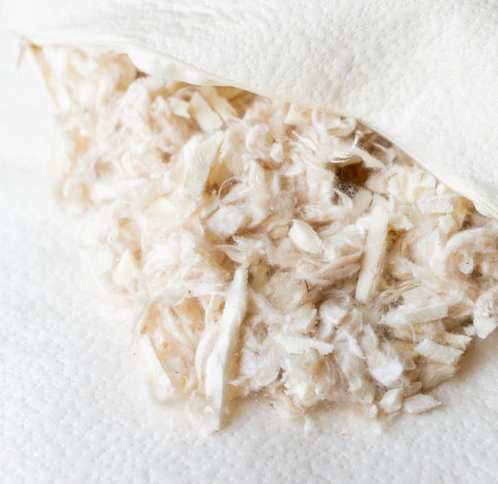 Shredded Kapok / Latex Blend Luxury Organic Stuffing for pillows