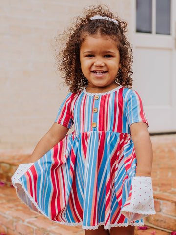 Nora Set - Bright American Stripe