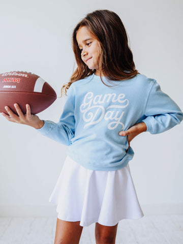 Warm Knit Sweatshirt - Game Day Blue