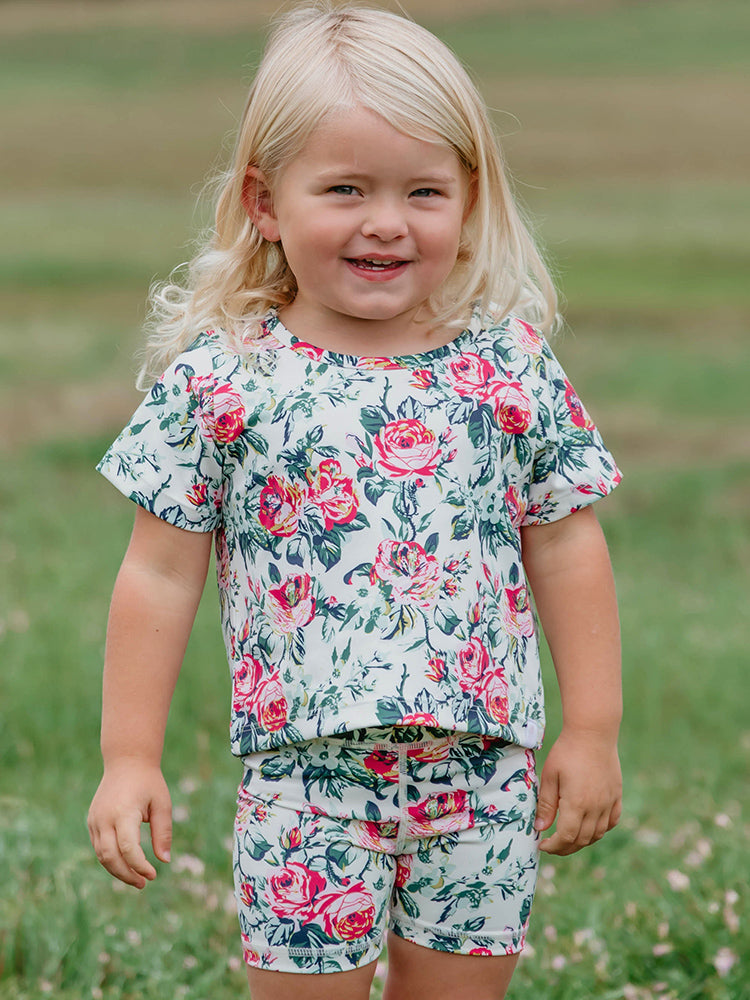 2-Piece Baby & Toddler Girls Floral Meadow Tunic & Legging Set