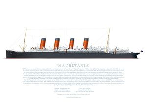 rms lusitania in color