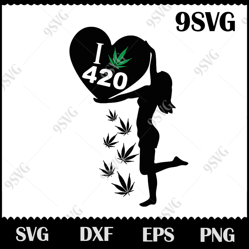 Download I Love 420 Svg Weed Svg Cannabis Svg Cannabis Culture Svg Png Eps 99svg