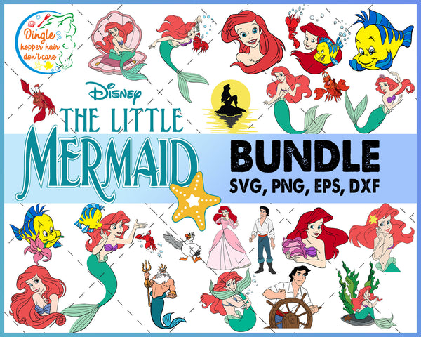 Download Disney Little Mermaid Princess Svg Bundle Mermaid Svg Disney Princ 99svg