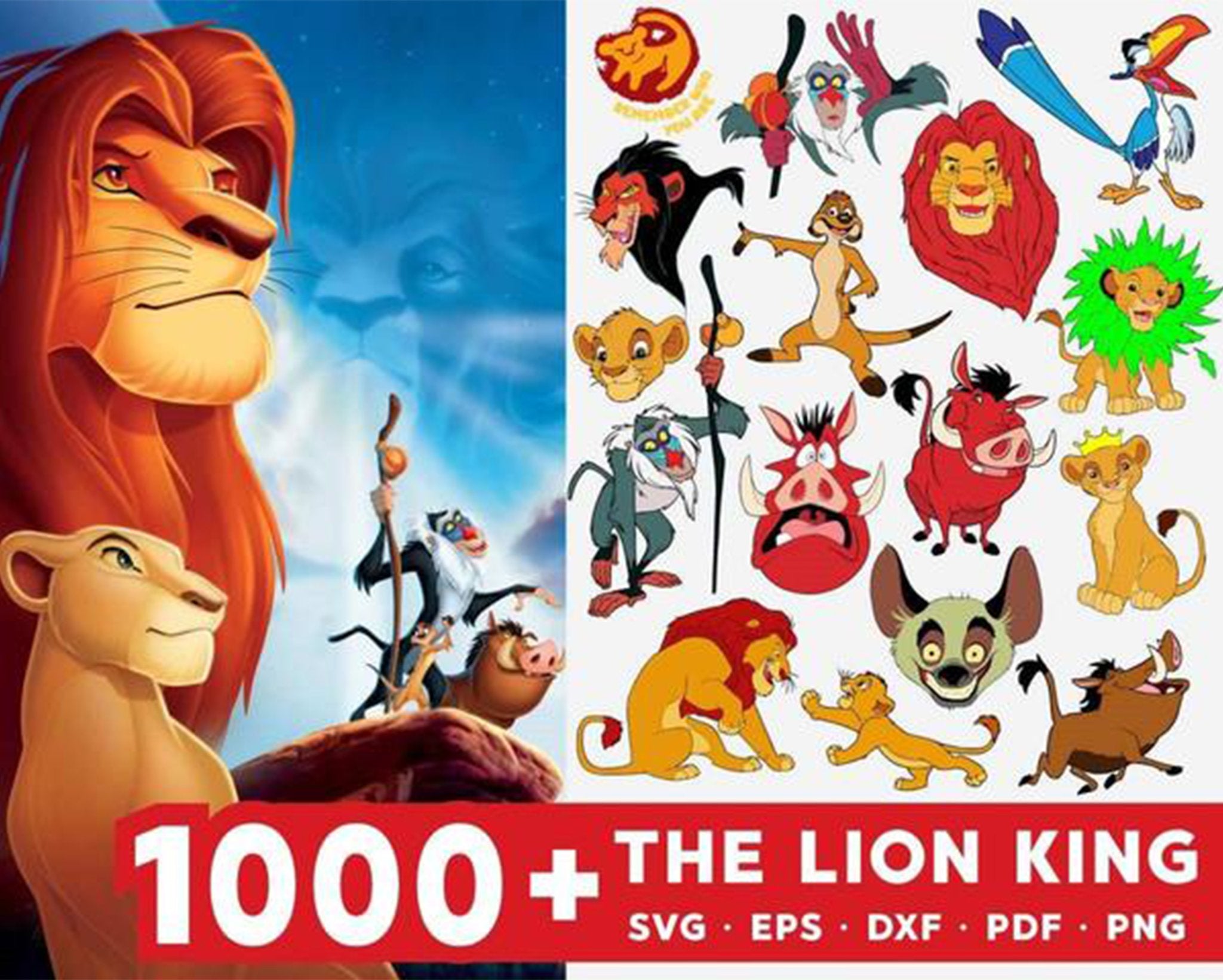1000 The Lion King Bundle Disney Bundle 99svg