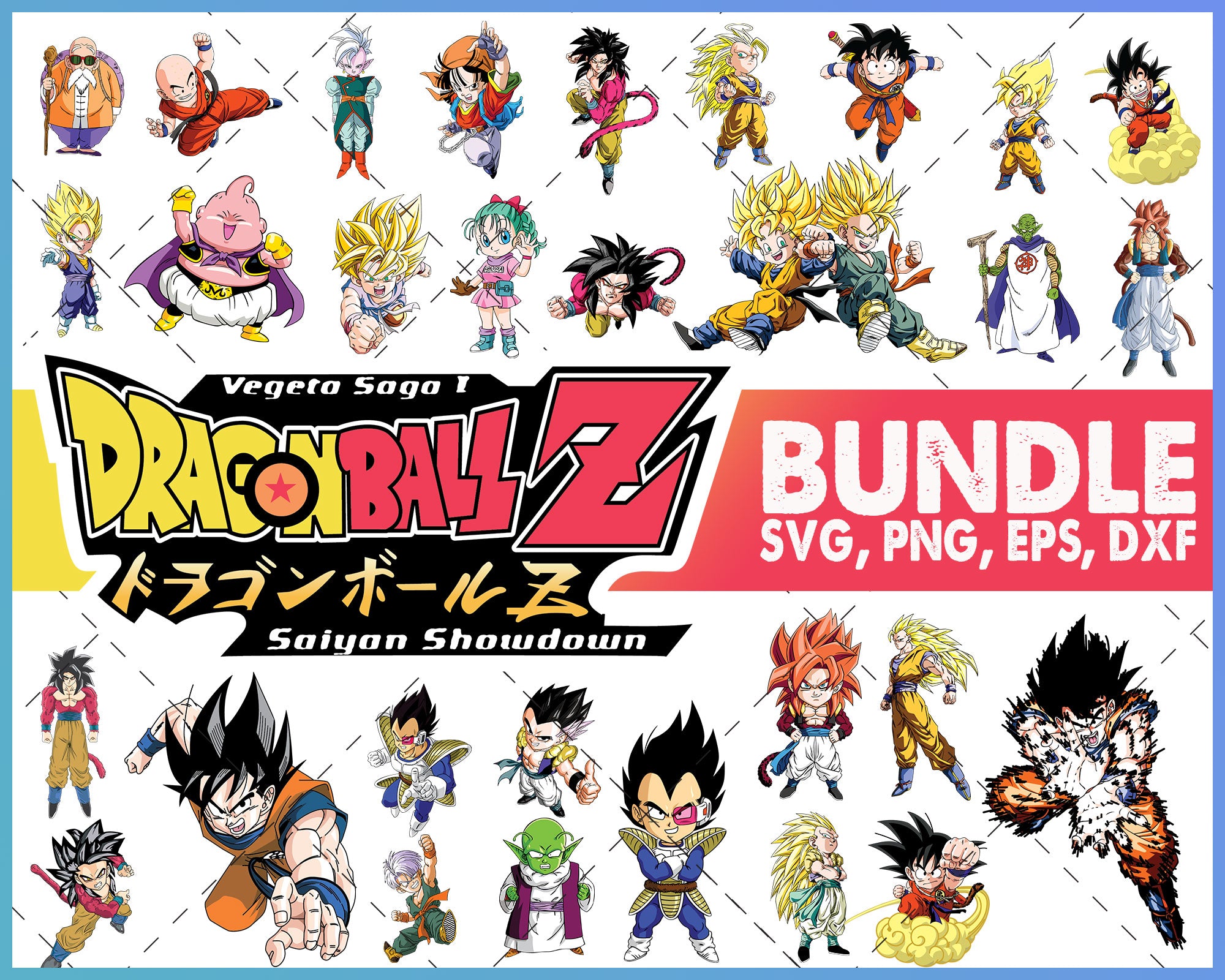 Download Dragon Ball Z Svg Bundle Anime Bundle 99svg