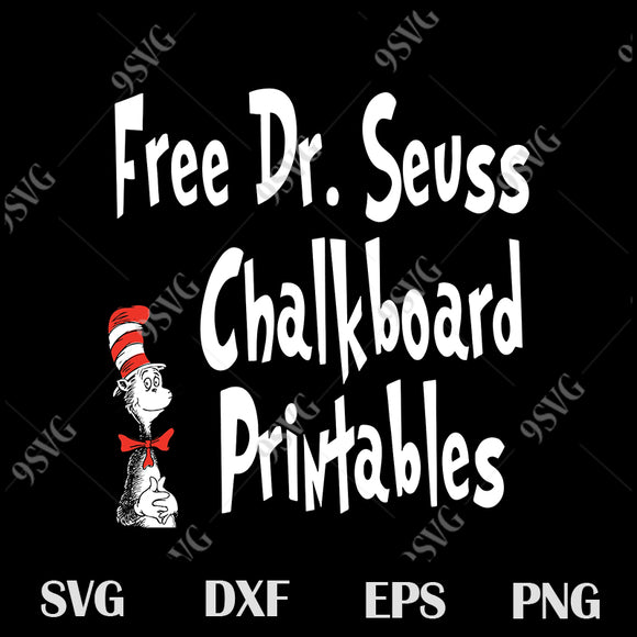Download Free Dr Seuss Chalkboard Printables Svg Dr Seuss Svg Png Eps Dxf 9svg