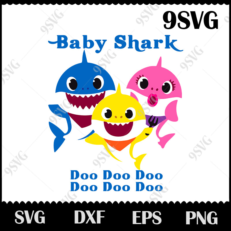 Free Free 175 Baby Shark Family Svg SVG PNG EPS DXF File