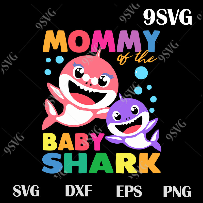 Mommy Of The Baby Shark Svg Shark Svg Family Svg Baby Shark Svg Pn 99svg