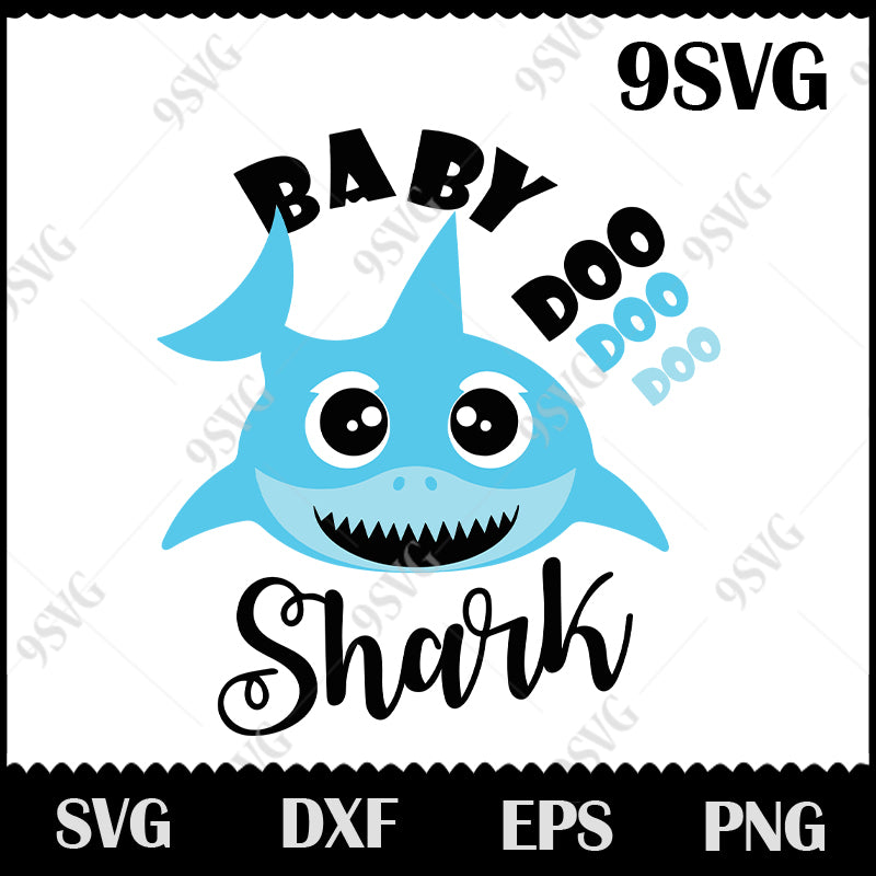 Baby Shark Doo Doo Doo Svg Blue Shark Svg Shark Svg Family Svg Png 99svg