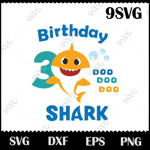 Free Free 314 Baby Shark 3Rd Birthday Svg SVG PNG EPS DXF File