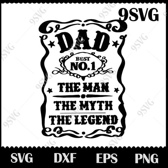 Download Dad Best No 1 The Man The Legend Svg Dad Svg Family Svg Png Eps D 9svg