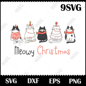 Download Meowy Christmas Svg Christmas Cat Svg Cute Cat Svg Cat Svg Png Ep 99svg