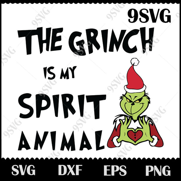 Download The Grinch Is My Spirit Animal Svg Christmas Svg Merry Christmas Svg 9svg