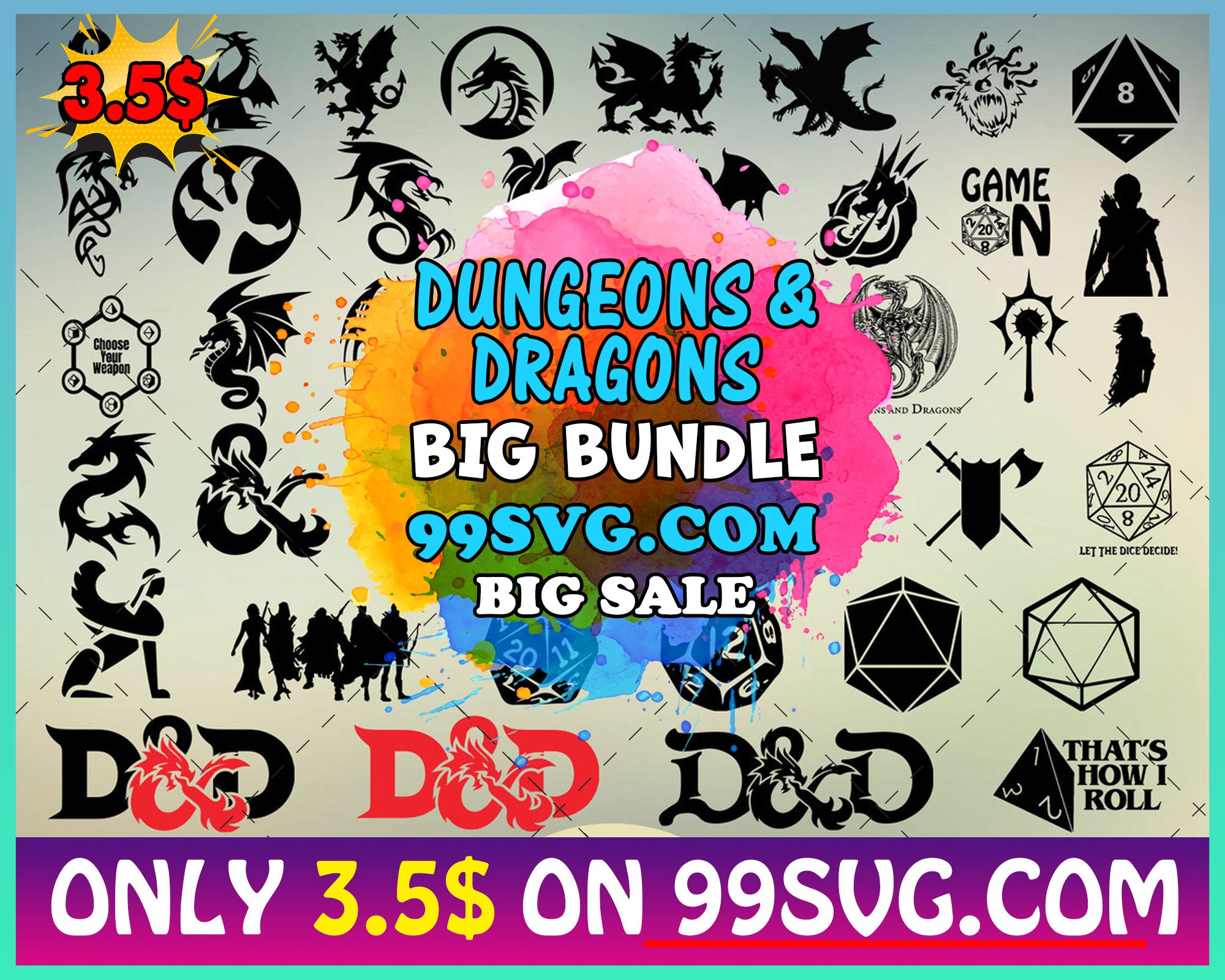 Download Dungeons Dragons Bundle Svg Game Svg 99svg