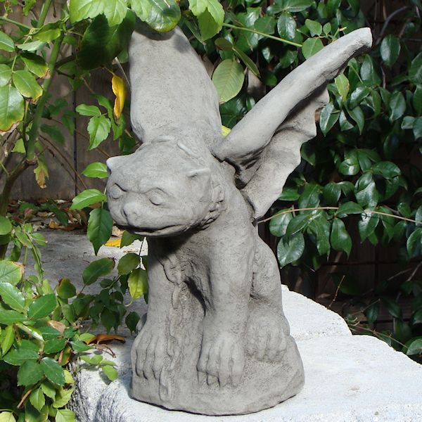 Vintage Sitting Gargoyle – Designer Stone Inc.