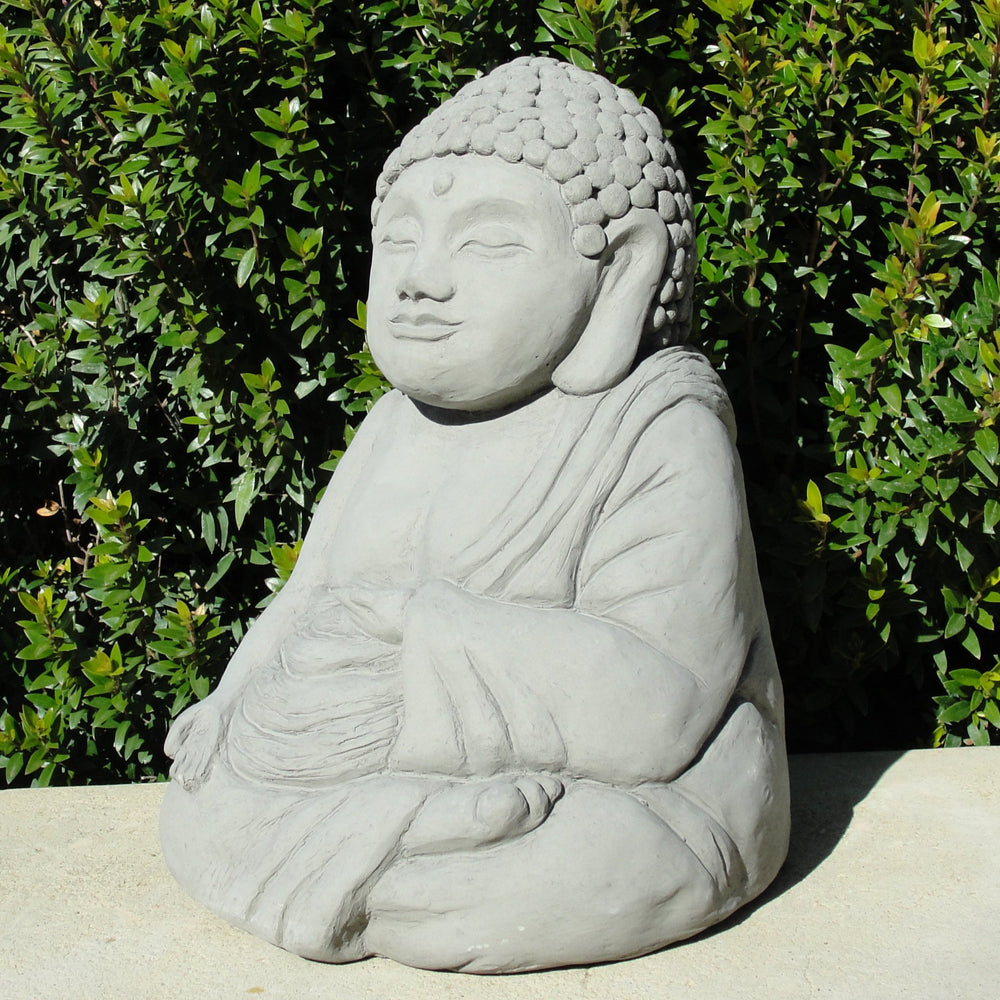 Buddha Statue White Stone Meditation Photo Art Print Picture F12X217