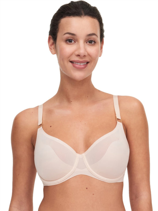 Chantelle Revele Moi Perfect Fit Underwire Bra In Rose Funee