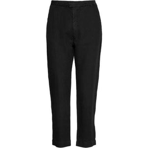 News black cotton cropped trouser Women Clothing Hope 