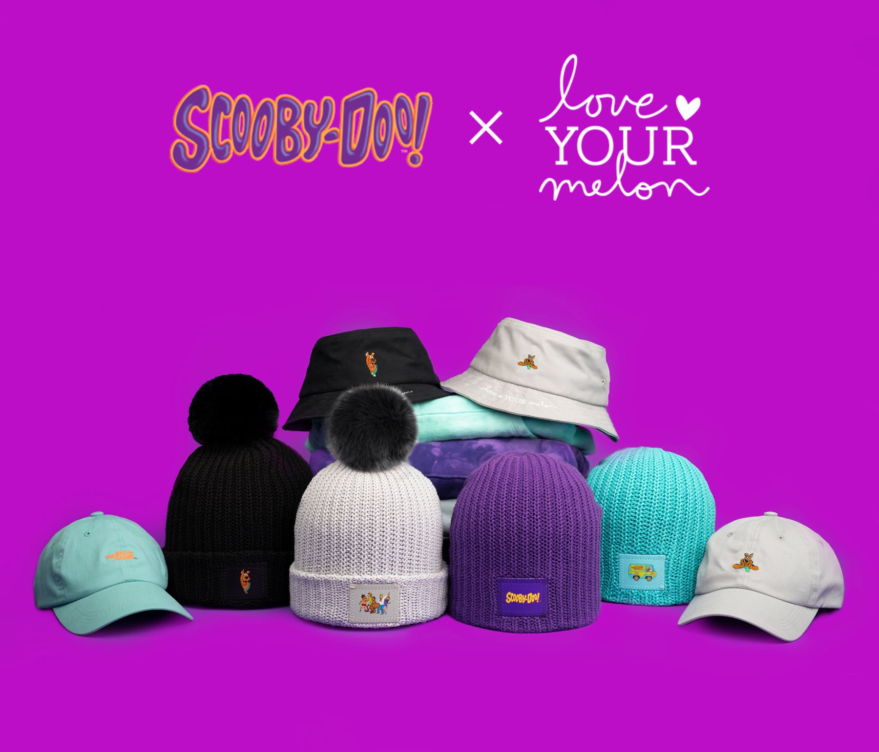 Love Your Melon Adult Scooby-Doo Bucket Hat in Purple | 100% Cotton