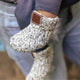 Baby Black Speckled Booties