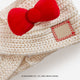 HELLO KITTY® White Speckled Criss-Cross Headband with Bow