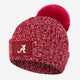 Alabama Crimson Tide Crimson and White Speckled Pom Beanie