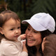 Baby Blue and White Speckled “Mom” Hero Cap