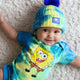 SpongeBob Cool Blue Tie Dye Baby Bodysuit