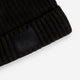 Black Cashmere Cuffed Beanie