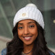 Cancer Zodiac White Pom Beanie