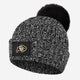 Colorado Buffaloes Black and White Speckled Pom Beanie