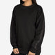 Black Taped Crew Sweatshirt