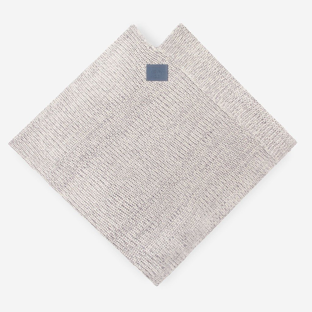 Image of Gray Speckled Knit Shawl