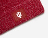 Indiana Hoosiers Crimson and White Speckled Pom Beanie