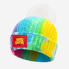 Lucky Charms Rainbow Tie Dye Kids Pom Beanie