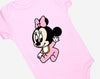 Minnie Mouse Light Pink Baby Bodysuit