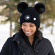 Mickey Mouse Disney 100th Black Double Pom Beanie