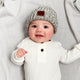 Baby Black Speckled Cuffed Beanie