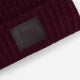 Burgundy Monochrome Pom Beanie