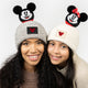 Minnie Mouse White Speckled Kids Love Pom Beanie