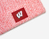 Wisconsin Badgers Red Speckled Pom Beanie