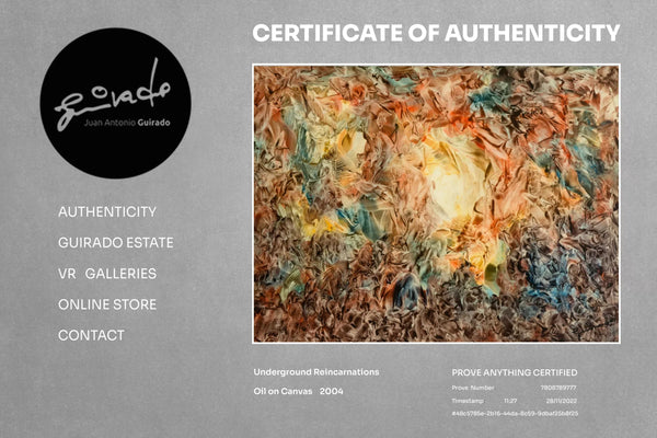 An example of Prove Anything's certificate of authenticity